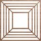 Ekena Millwork Raven Wood Fretwork Pierced Ceiling Medallion, Walnut, 26"OD x 9 1/2"ID x 1/4"T CMWP26X26X0250RAWA - alternate 1